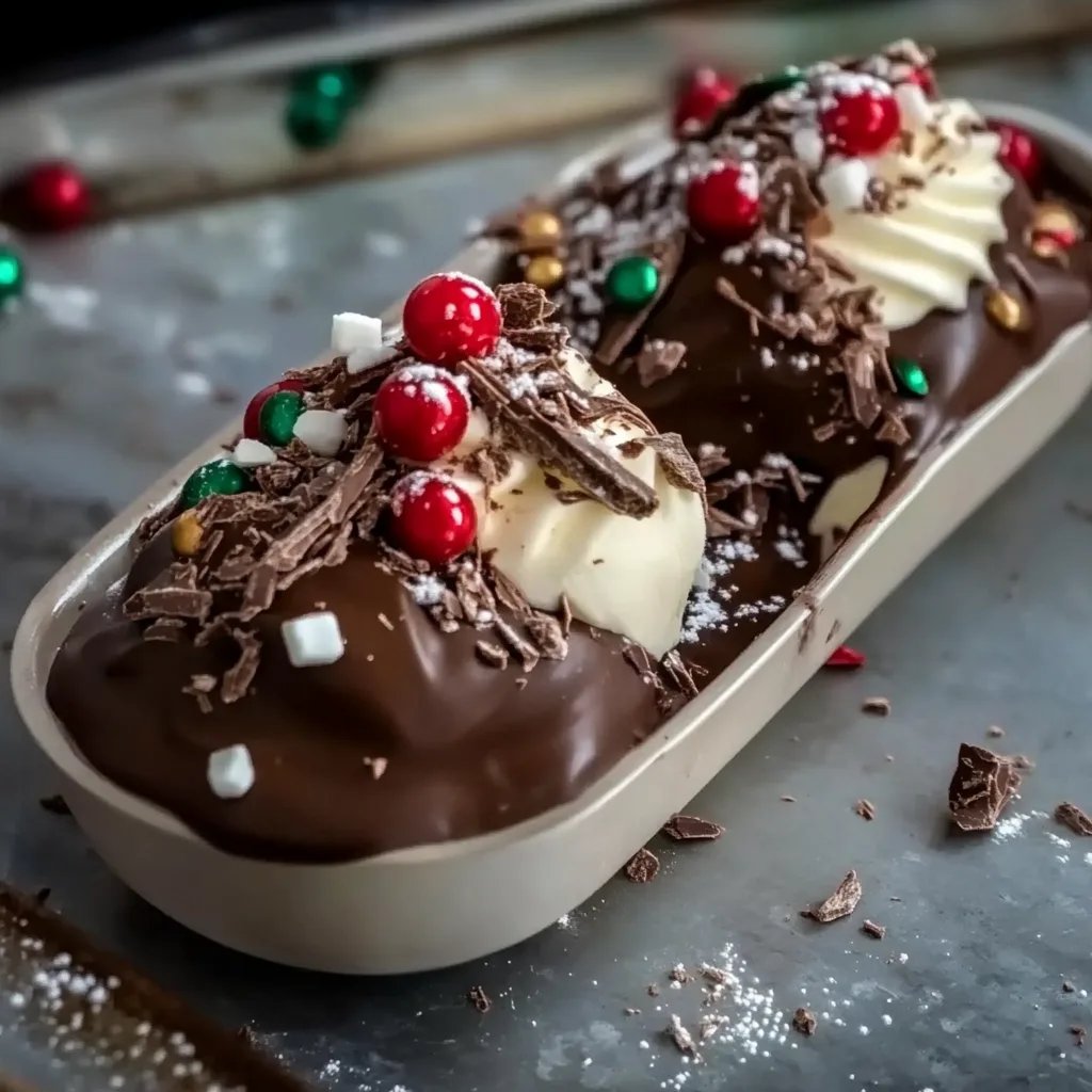 Joghurt-Weihnachts-Schokoriegel