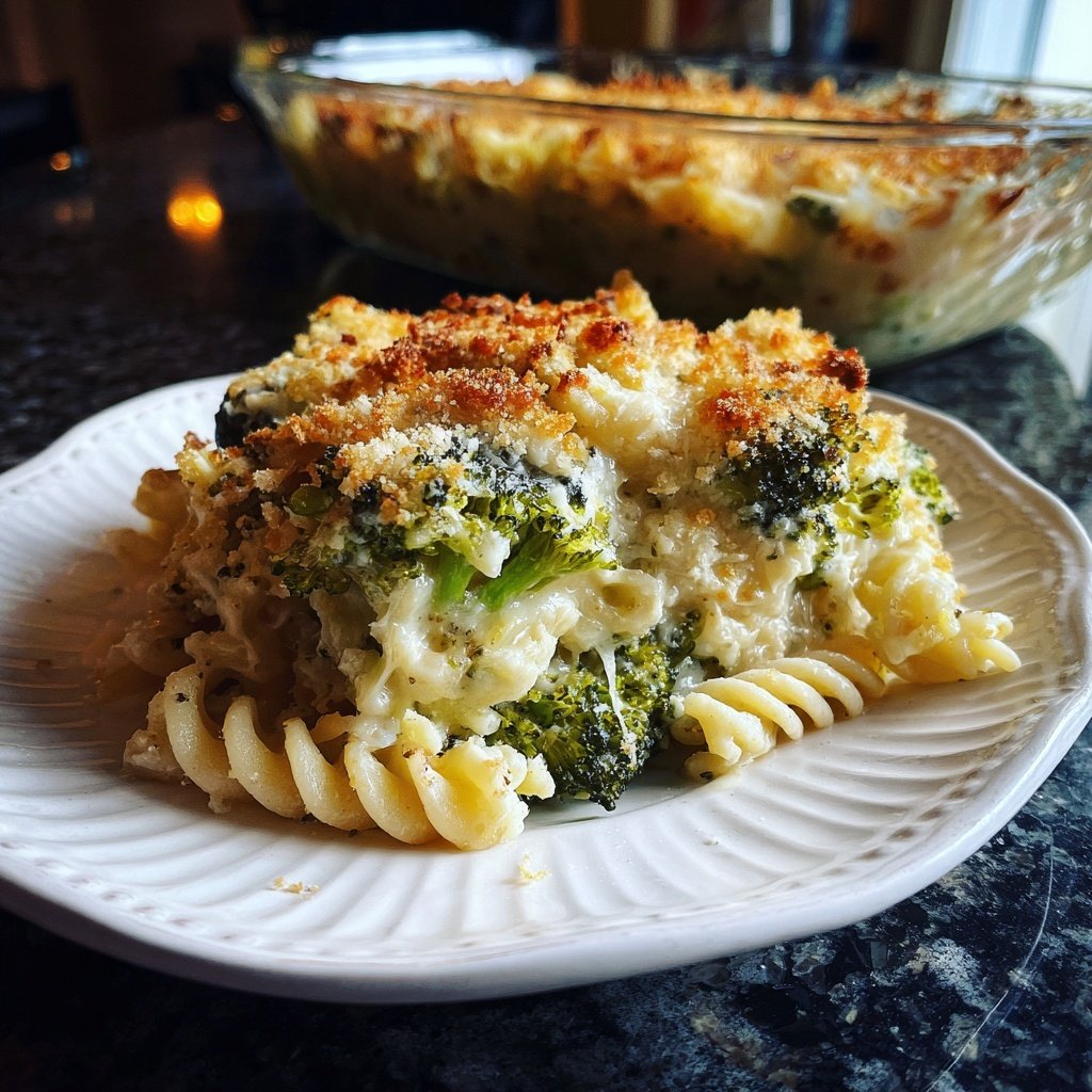 Brokkoli Nudel Auflauf
