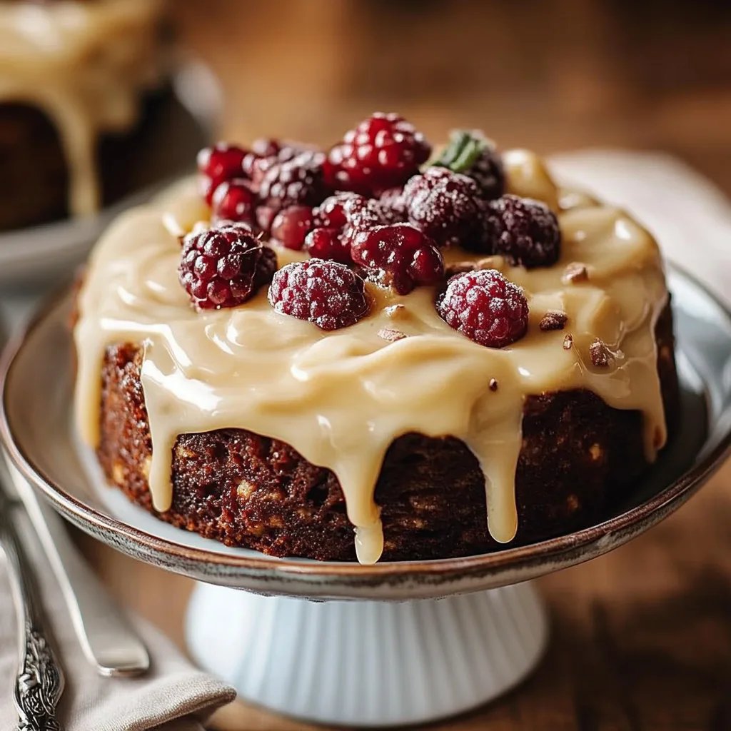 Klebriger Dattelpudding