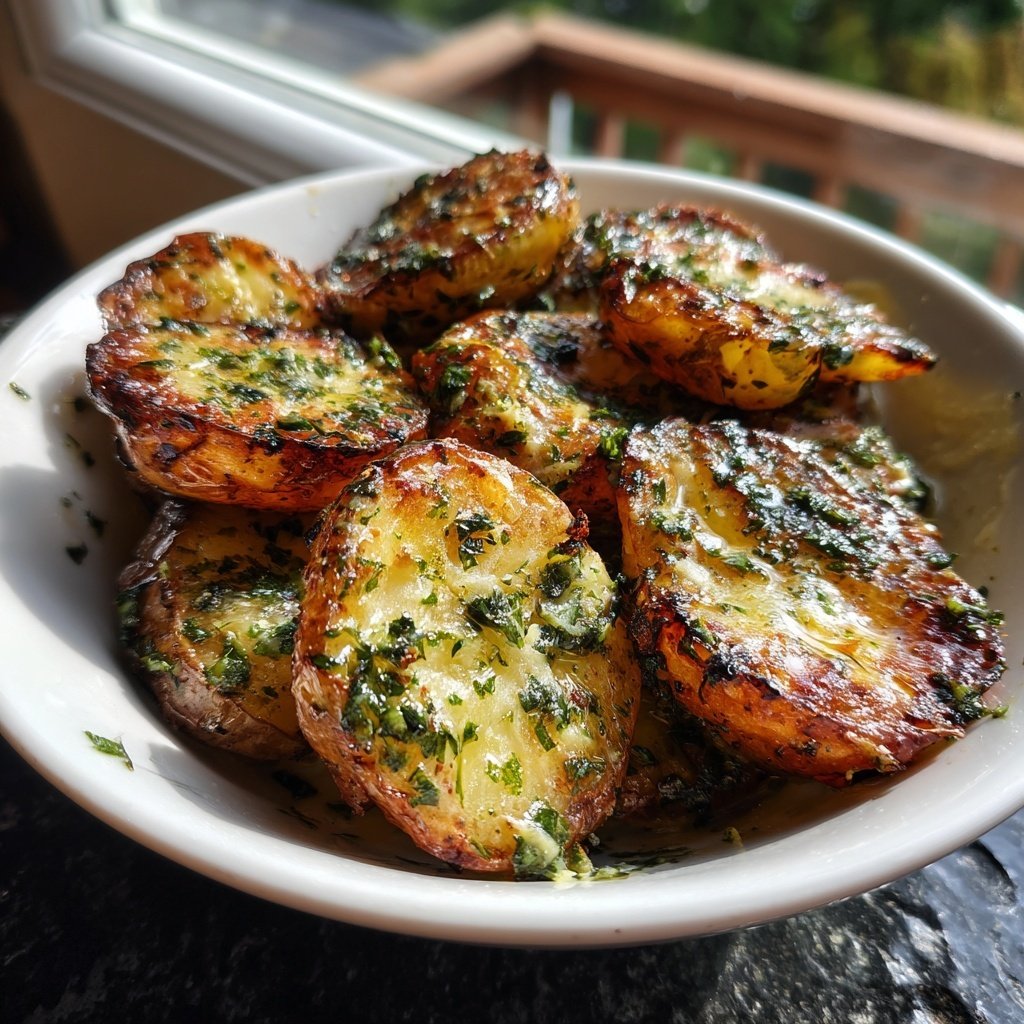 Knusprige Grillkartoffeln Mit Kräuterbutter