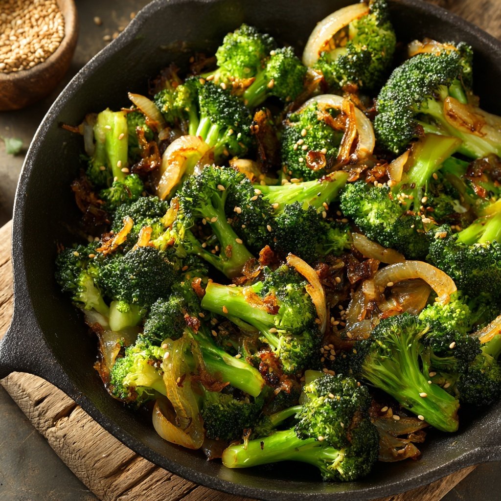 Brokkoli Pfanne Mit Zwiebeln