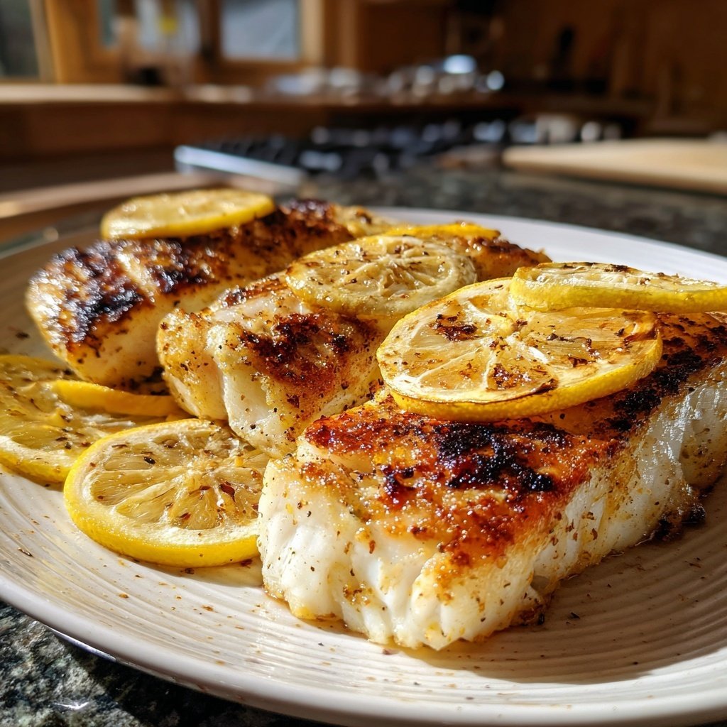 Gesund & Leicht Zitronen-Gegrillter Fisch