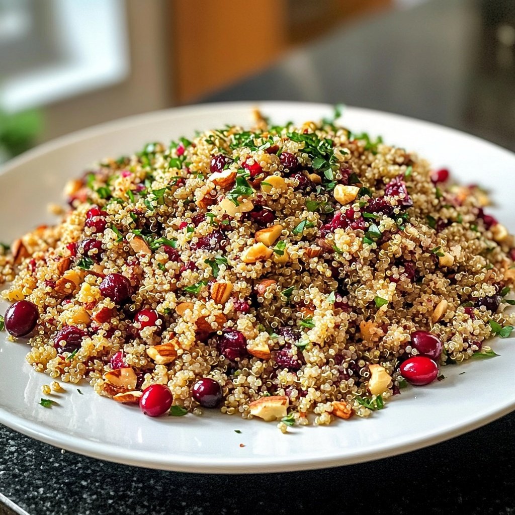 Herbstlicher Getreidesalat mit Cranberries