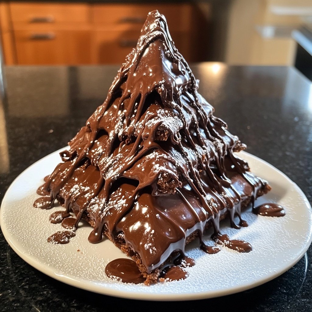 Nutella Schokoladen Weihnachtsbaum
