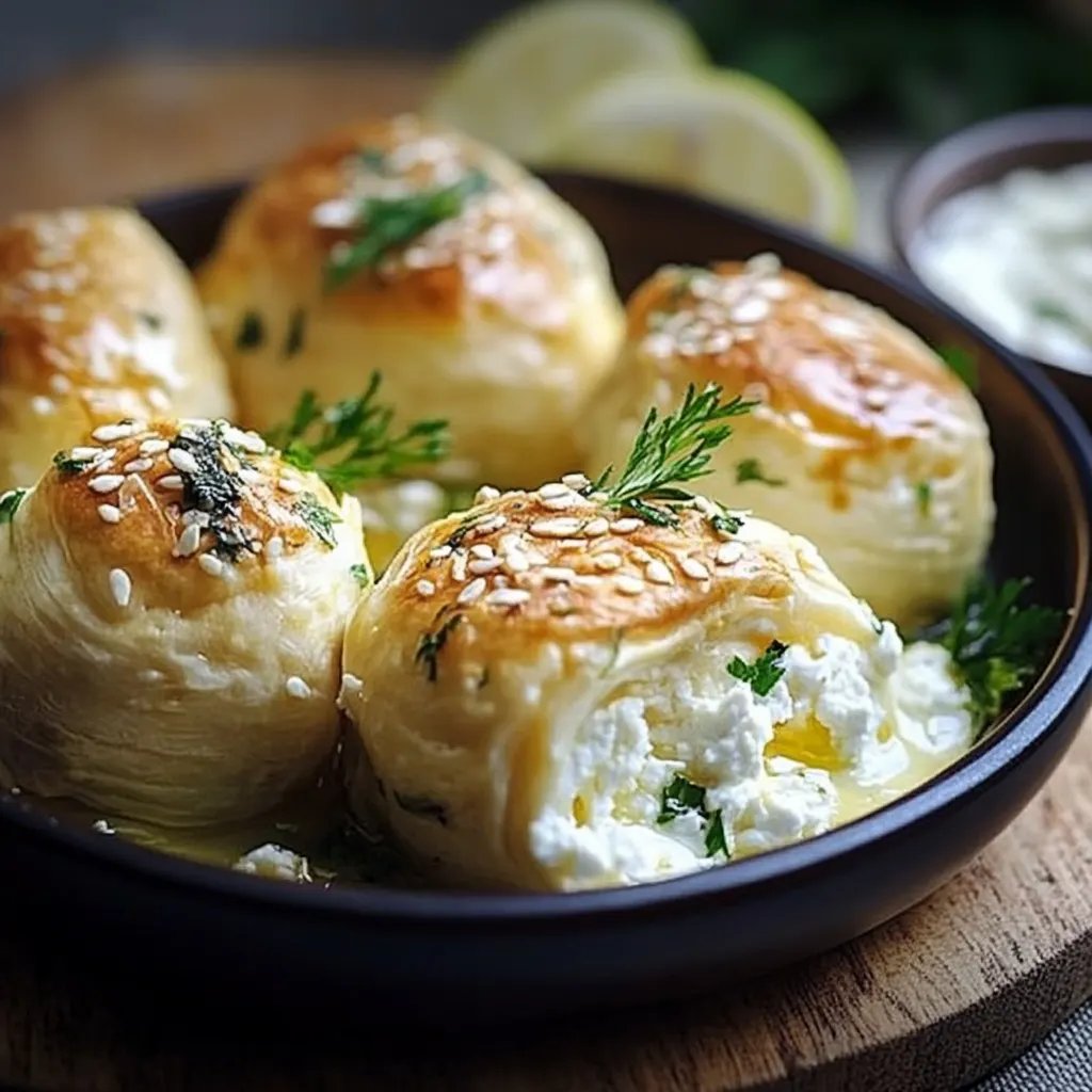 Knusprige Feta-Röllchen aus dem Ofen