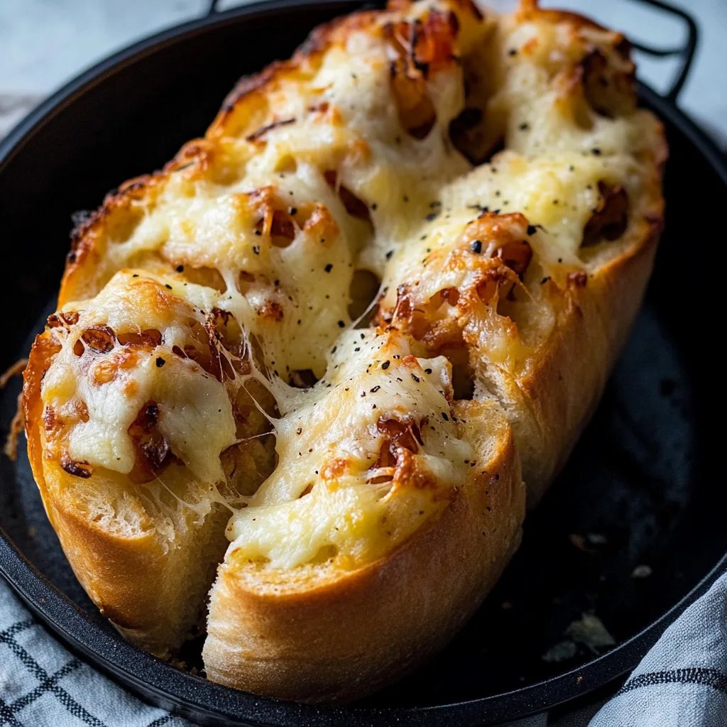 Kipknoflookbrood met kaas