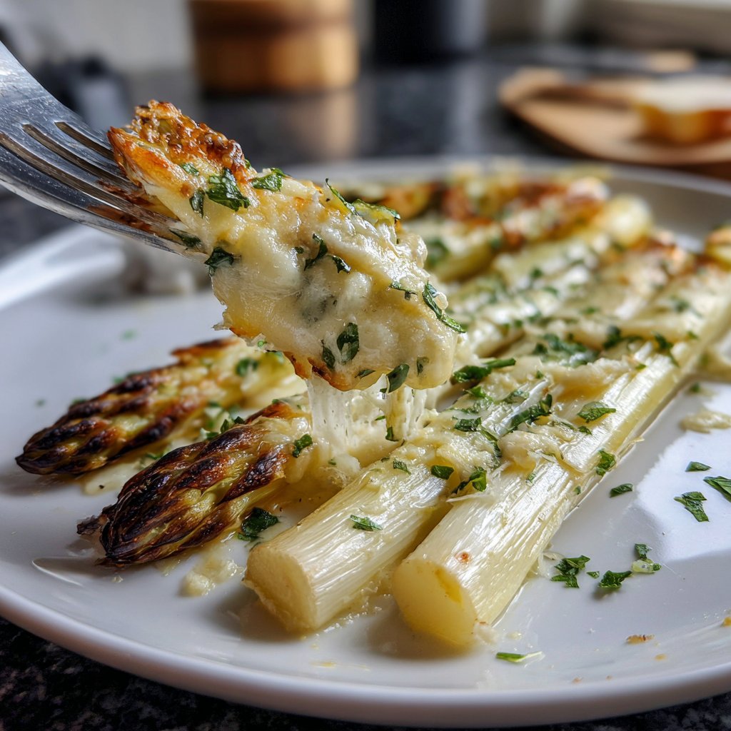 Grüner Spargel Ofengericht