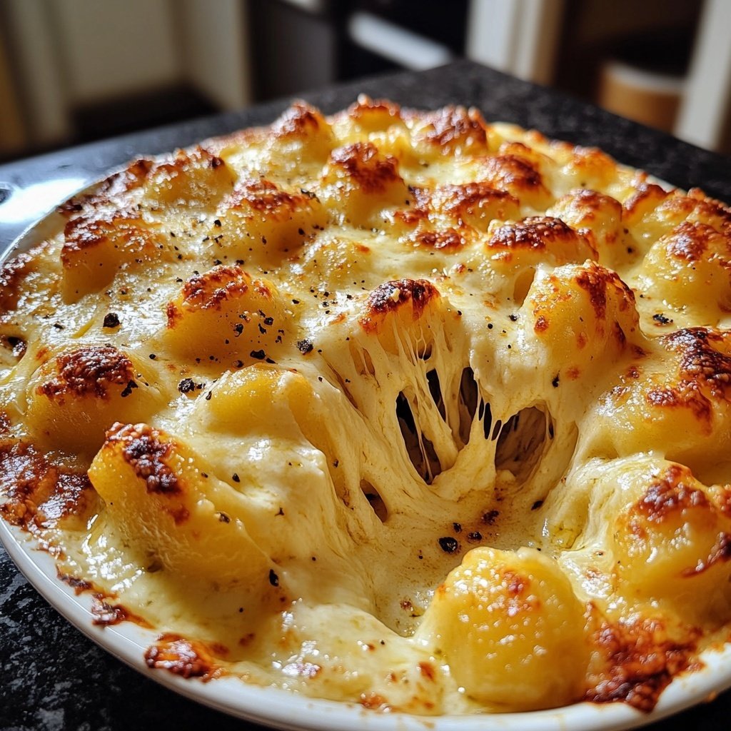 Gnocchi aus dem Ofen mit Käse